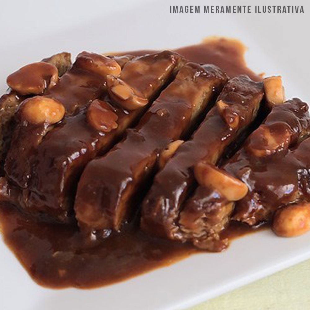 Carne assada ao molho madeira com champignon