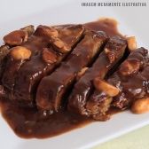 Carne assada ao molho madeira com champignon